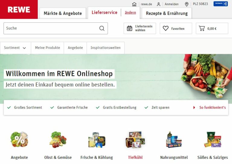 Rewe Lieferservice Im Test 2024 Angebot Sortiment Kosten