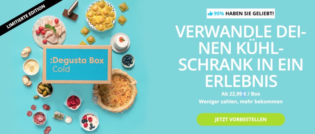 Lieferdienst Degustabox Cold Box