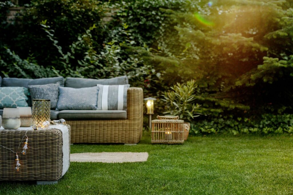 gemütliche Loungeecke zum BBQ