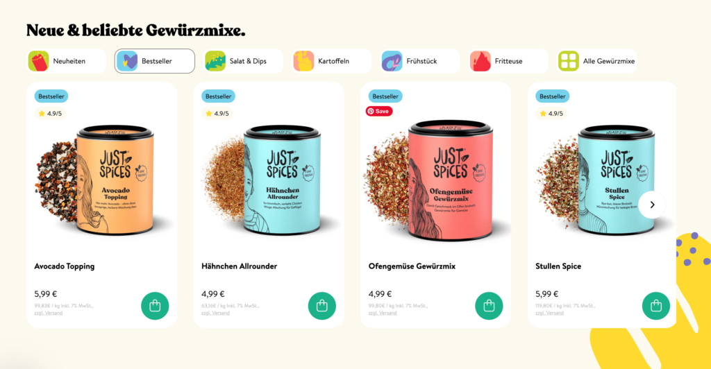 Just Spices Bestseller